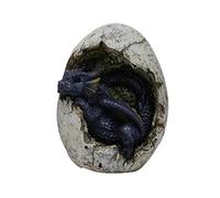 4.75 Inch Blue Dragon Hatchling in Egg Casing Statue Figurine