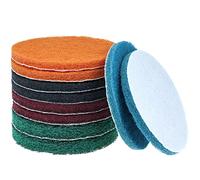 4.76-Inch Flocking Scuff Pads Conditioning Discs Polishing Pad Buffing Wheels for Furniture Automotive Cleaning, Rust Removal and More, Use Wet and Dry, 5 Different Finenesses.
