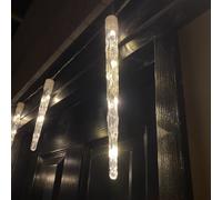 4.7m Set of 10 In-Lit Icicle Lights with 40 LEDs in Cool White