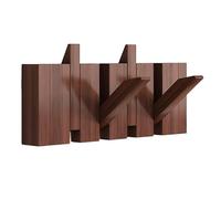 4/8/10/12 Hooks, Natural Wood Wall Mounted Piano Coat Rack, Coat Rack Wall Mount, Punch-free Solid Wood Wall Hook, Entryway Wall Art Hook For Behind Doors, Entrances, Living Rooms(Black,30cm/11.8in)