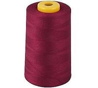 4, 8 & 10 x Overlocking Sewing Machine Industrial Polyester Thread 5000 Yard Cones (Wine, 4)