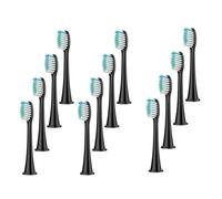 4/8/12/16/20PCS Electric Toothbrush Replacement Heads Bristles Nozzles Tooth Brush Head，Compatible for HX3/6/9 Series Bl551(Black 12pc)