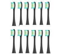 4/8/12/16 Pcs Replacement Toothbrush Heads Compatible with Oclean X/X PRO/ Z1/ F1/ One/Air 2/ SE Electric Toothbrush Bristle(8 Pcs Blue)(12 Pcs Black)