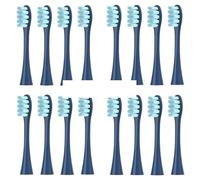 4/8/12/16 Pcs Replacement Toothbrush Heads Compatible with Oclean X/X PRO/ Z1/ F1/ One/Air 2/ SE Electric Toothbrush Bristle(8 Pcs Blue)(16 Pcs Blue)