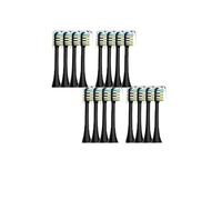 4/8/12/16Pcs Replacement Brush Heads Compatible for xiaomi SOOCAS X3 X1 X5 SOOCARE Electric Toothbrush(Black16)