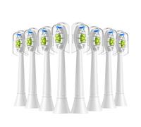 4/8/12/16pcs Replacement Toothbrush Heads， Compatible with Philips Replacement Electric Brush Head 4100 6500 6100 7500 5300 1100(8pcs White)