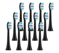 4/8/12/20 Pcs,Compatible for Philips Sonicare, Electric Toothbrush Replacement Brush Heads, Toothbrushes Head for 1100/2100/4100(Black-12 Pcs)