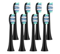 4/8/12/20 Pcs,Compatible for Philips Sonicare, Electric Toothbrush Replacement Brush Heads, Toothbrushes Head for 1100/2100/4100(Black-8 Pcs)