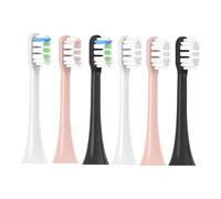4/8/16PCS Replacement Toothbrush Heads，Compatible for HISMILE Electric Sonic Soft Bristles Nozzles(8PCS Black)