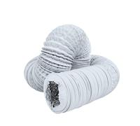 4''~8'' Flexible Aluminium Foil Ducting Hose For Inline Duct Fan Exhaust Extractor Ventilation Pipe Outlet Air Vent 5M 10M(5m (200mm))