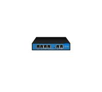 4/8 Port POE Switch 10/100Mbps Ethernet Switch with 2 Uplink Ports External Power Adapter Network Switch (Color : EW-S1906CF-DP)