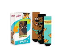 (4-8 UK) Scooby Doo Calf Socks Set of 3 (Unisex Multicoloured)
