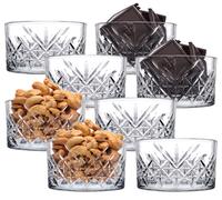 4/8 x 250ml Glass Mini Dessert Snacks Nuts Ice Cream Serving Bowls Party Dishes