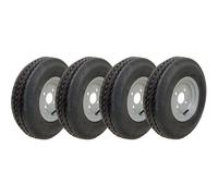 4.80/4.00-8 road legal, high speed wheels, 400 8, 4ply, 100mm PCD - set of 4