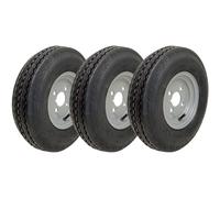 4.80/4.00-8 Trailer Wheels 6ply High Speed Road Legal 345kgs 4" PCD (Set of 3)