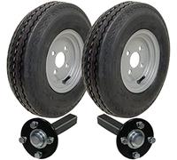 4.80/4.00x8 Trailer Kit 6ply Wheels P811 4/100mm PCD Hub & Stub axles 690kgs
