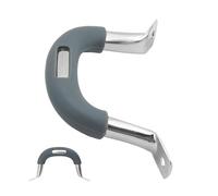 4.84 Inches Stainless Steel Anti-Scald Pot Handle Pan Side Handle | Double Holes, Heat Resistant Silicone Replacement Hanďle, Thickened Grip for Stock Pots, Steamers, Home Kitchen