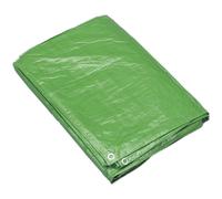 4.88m x 6.10m Green Tarpaulin - Mould and Mildew Proof - Waterproof Cover Sheet