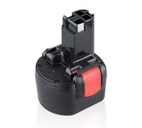 4.8Ah NiMH Battery Replacement for Bosch BAT048 BAT049 BAT100 BAT119 9.6V | Replacement for BAT048/049/100/119. Fits PSR 9.6 VE-2 & GSR 9.6. Works with 2607335272/2607335461. Long runtime.