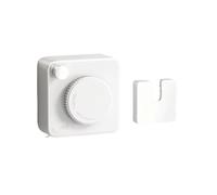 4.8m Retractable Clothesline Wall Mounted Stainless Steel Drying Rope, Anti-Sag Locking Mechanism Invisible Laundry Line for Indoor Outdoor Balcony Bathroom(White)