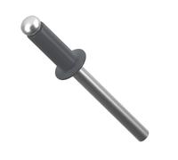 4.8mm x 10mm Graphite Grey Painted Colour Blind Pop Rivet Dome Head Aluminium/Steel Shaft ISO 15977 RAL 7024 (Pack of 20) N11A