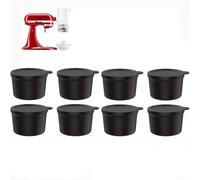 4/8pcs Ice Molds, Replacement Ice Molds Set for KitchenAid Shaved Ice Maker for Making Frozen-Blocks, Snow Cones at Home Parties(8)