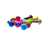 4-8pcs M3/M3.5 Colorful Aluminium Alloy Button Head Hexagon Socket Machine Screws for Electronics and Home Appliances, M3x30mm(8pcs)
