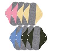 4/8Pcs Reusable Graphene Incontinence Pads, Soft & Gentle Comfort Washable Sanitary Pad, Reusable Fabric Menstrual Pads, Leak-Proof & Waterproof Washable Incontinence Pads for Elderly Women (8)