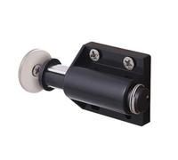 4/8pcs Single Magnet Cabinet Catches Invisible Furniture Door Stopper Rebounder Cupboard Wardrobe Door Closer Closures(Black- 4PCS)