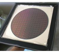 4-8''Silicon Wafer IC Lithography Sample Semiconductor Display Piece for Technology Decoration and Educational Demonstration (8"(No.10+ Frame))