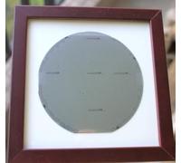 4-8''Silicon Wafer IC Lithography Sample Semiconductor Display Piece for Technology Decoration and Educational Demonstration (4"(No.4+ Frame))