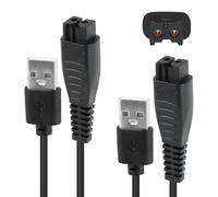 4.8V USB Shaver Charger Cable Kit for Panasonic Shaver, 2pcs USB Charging Cord for Panasonic RE7-87, LV9N, LV9Q, LV9A, LV5A, LV6N, LV6Q, LV5B, ES7056 7058 8101 8103 8243