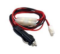4.92 Ft 12V T-Shape Car Radio Power Cable with 15A Fuse for YAESU FT-1802 1807 8800 7800R ICOM IC-F1610 IC-F2610 KEN WOOD TM-201B TM-261A