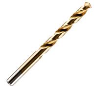 4.9mm HSS M2 Fully Ground Jobber Drill Bit Tin Titanium Nitride Coated DIN338 Standard (4.9mm x 86mm)