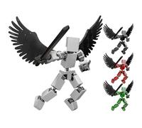 4 Action Figures, 3D Printed Action Figure, Multi-Jointed Movable Roblot Toys, Robot Motion Figures For Kids Collectors Game Lovers Desktop Decorations - DIY Educational Movable Joints Model
