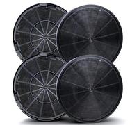 4 Activated Carbon Filters Diameter 200 mm for Cooker Hood AEG/Electrolux 9029793578 EFF62 902980046/4 E3CFF62 Franke 112.0016.755 Bosch/Siemens/NEFF 00748732 007488 73 DHZ5316 Miele 06532971 DKF14-1