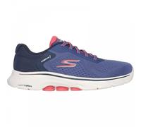 (4 (Adults')) GO WALK 7 - Cosmic Waves | Navy/Coral | Womens Lace Up Trainers