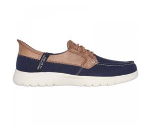 (4 (Adults')) On-the-GO Flex - Palmilla | Navy | Womens Slip Ins Deck Shoes