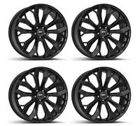 4 AEZ Leipzig black Wheels 9.5Jx22 5x130 for Audi Q7