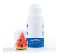 4% AH.A BHA Underarm Roll On Deodorant | Watermelon Fragrance | With 1% Mandelic Acid, 2% Lactic Acid & Alpha Arbutin | Prevents Body Odour, Fades Pigmentation, Kills Bacteria | 50ml