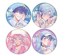 4 Alien Stages Badge 58mm Game Figure Cool Brooch Pins Alien Stages Cosplay Bag Pins Decoration