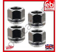 febi bilstein 46688 Wheel Nut for steel and light alloy wheel rim, pack of one, White