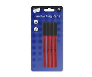 4 Anker Handwriting Pens / Black & Blue
