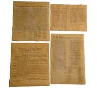 4 Antiqued Parchment Paper US Historical Documents - The Declaration of Independence, The US Constitution, The Bill Of Rights, and the Gettysburg Address by Historical Documents