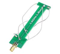 4 Arm Helical Antenna PCB High Performance Wide Frequency Range 1.4 1.68GHz for Satellite Positioning Aerospace Relay Systems SMA Male Connector (Green)