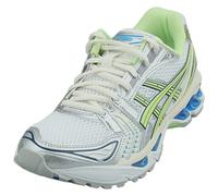 (4) Asics Gel-kayano 14 Unisex Running Trainers in White Green