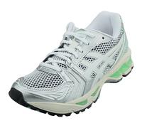 (4) Asics Gel-kayano 14 Unisex Running Trainers in White Silver