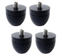 4 Audio Shock Absorbing Mats Made of Aluminum Alloy for Use with Turntables, Amplifiers, and Bookshelves to Enhance Stability and Reduce Vibrations (4 gold)