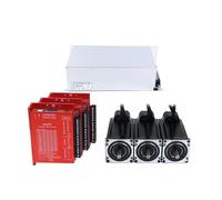 4 Axis Nema 23 Closed Loop Stepper Motor 3Nm and Hybrid Servo Stepping Driver & 500W 48V Power Supply CNC Kit(3 Axis Stepper Kit)