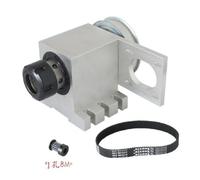 4 Axis Rotary Axis ER32 Collet A Axis Harmonic Drive Center Height 65MM 23 Engraving Machine Woodworking Tools (Color : Gold)